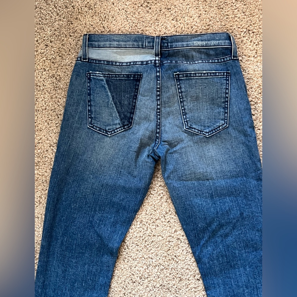 Current Elliott Patchwork Jeans Sz26 - image 2